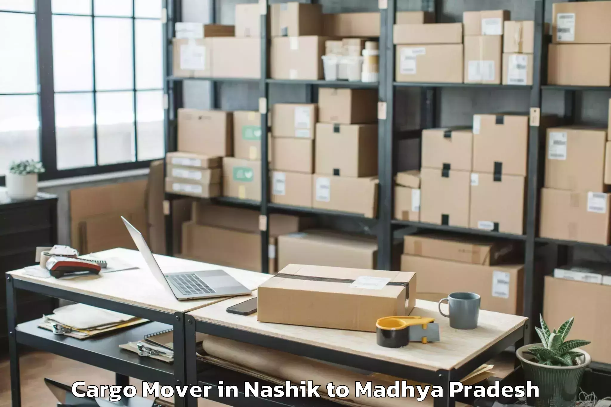 Book Nashik to Guna Airport Gux Cargo Mover Online